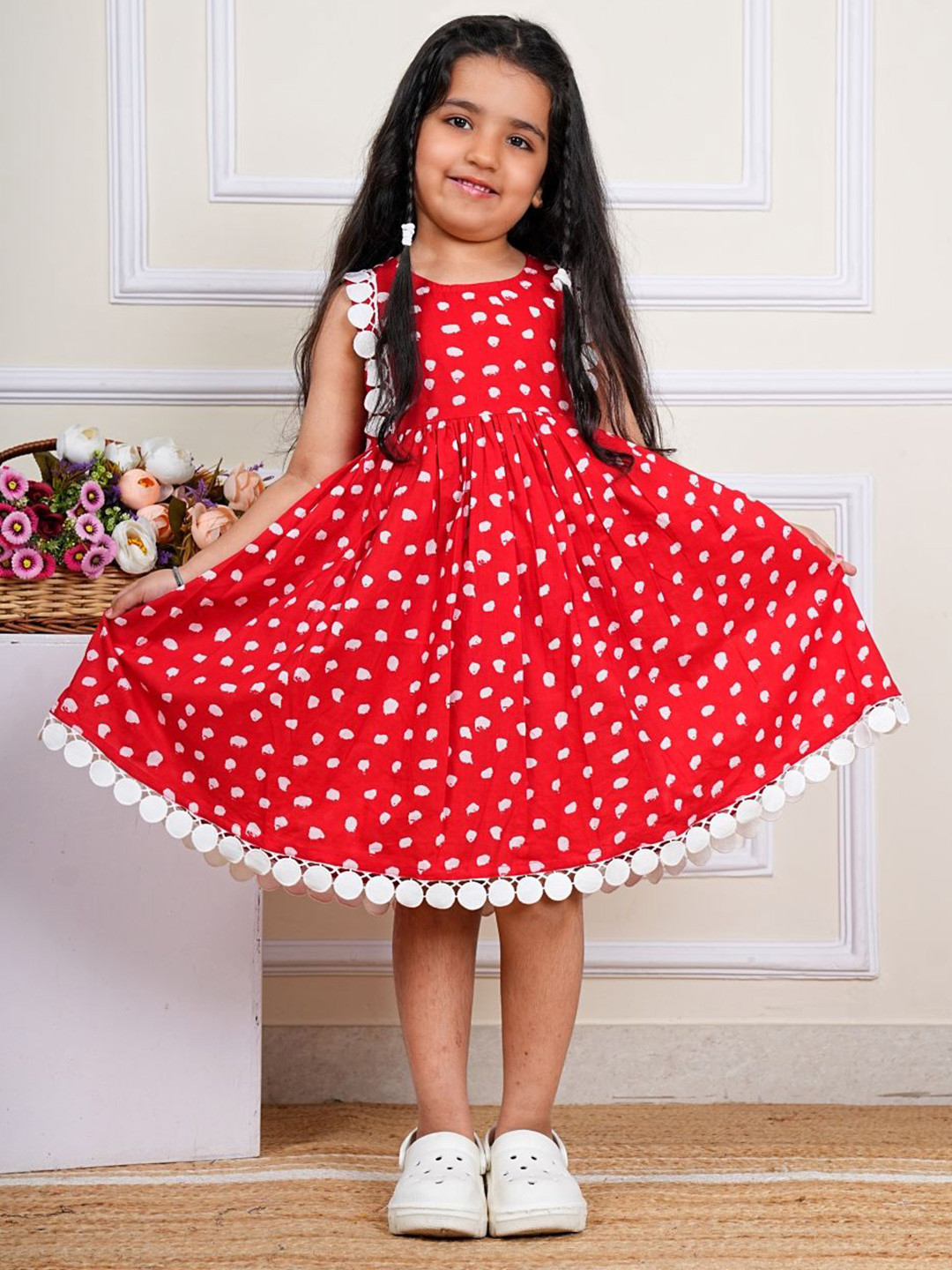 COTLAND FASHION Floral Print A-Line Dress