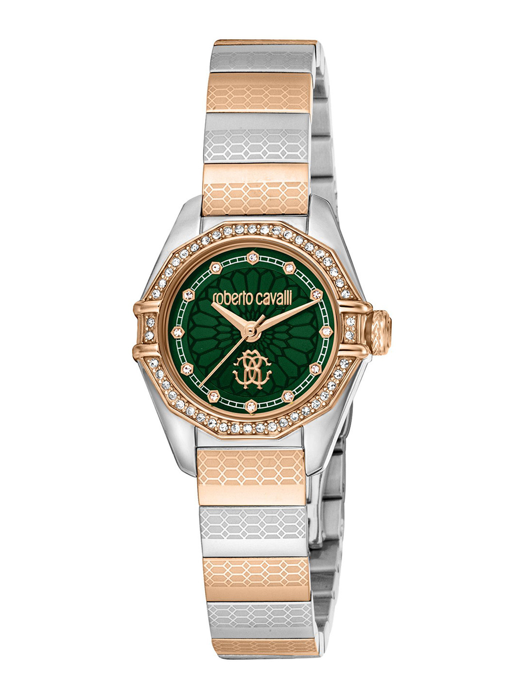 Roberto Cavalli Women Embellished Dial Analogue Watch RC5L054M0095
