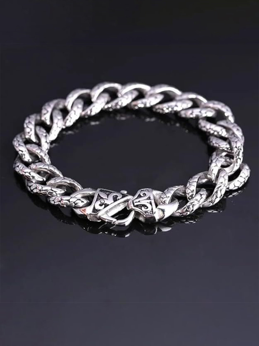 THE MEN THING Men Stainless Steel Link Bracelet