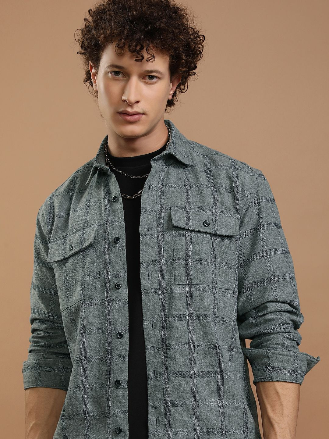 HIGHLANDER Men Other Checked Relaxed Fit Casual Shirt