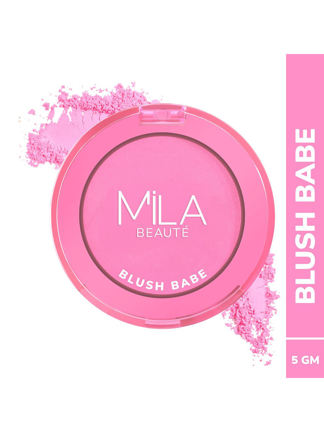 MILA BEAUTE Blush Babe Matte Powder With Jojoba Oil & Vitamin E - 5 g - Cosmo Pink - 02