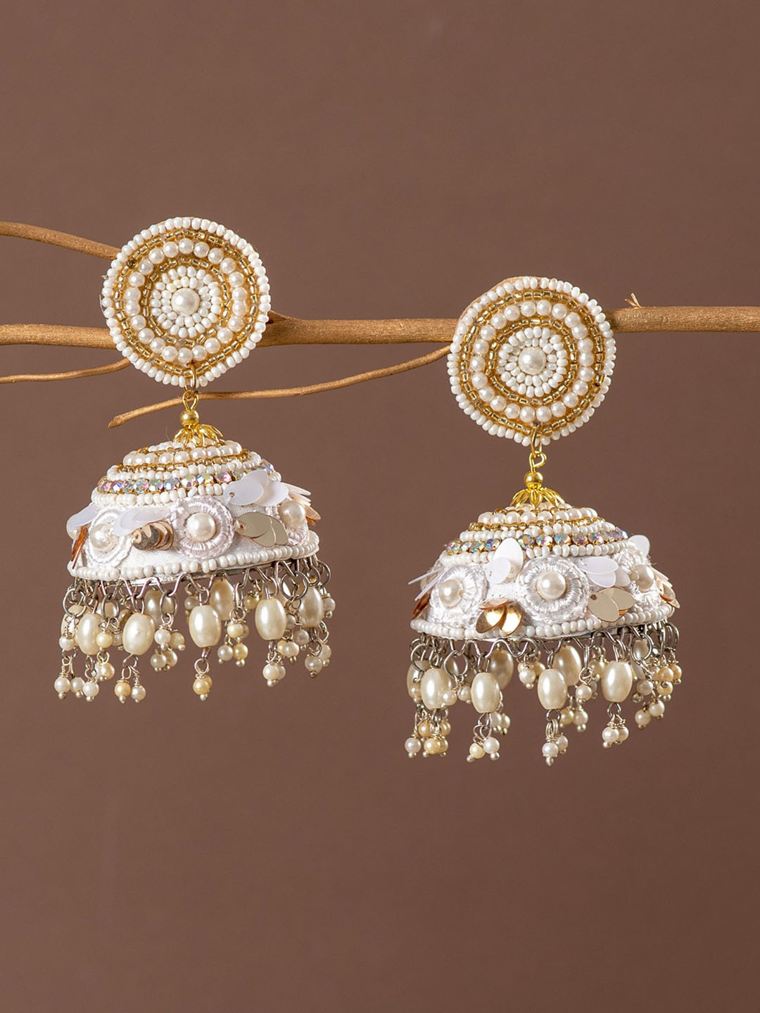 UnfoldSelf Contemporary Jhumkas Earrings