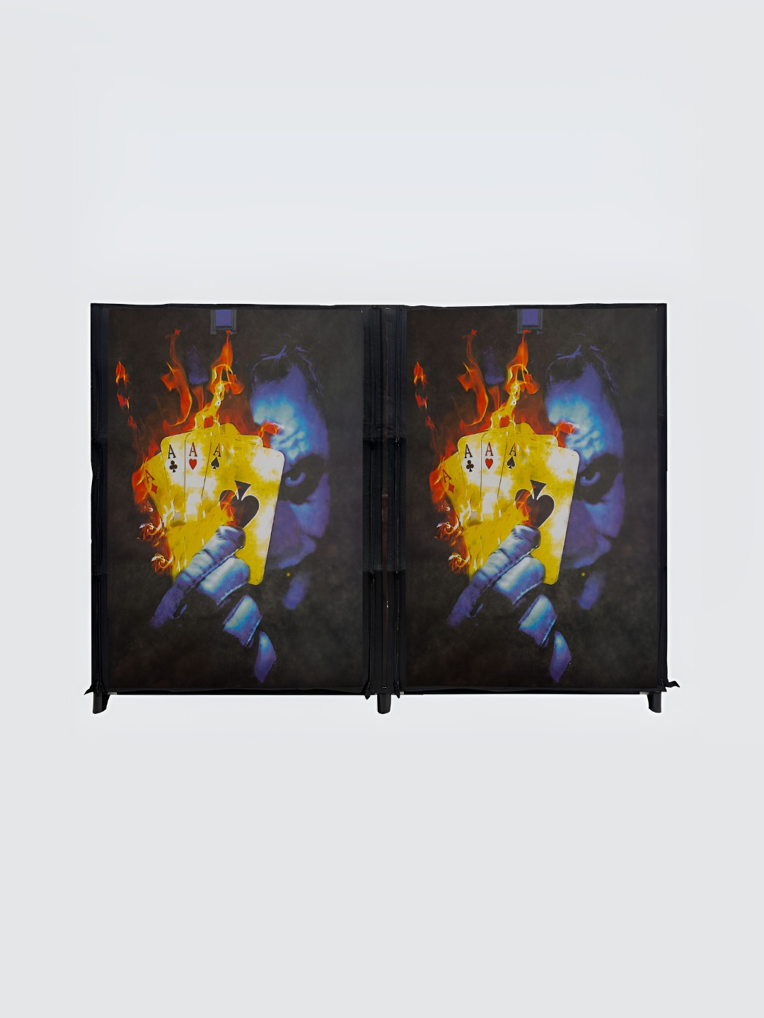 Rmerchants Blue & Black Joker Printed Water Resistant 10 Layers Shoes Organiser