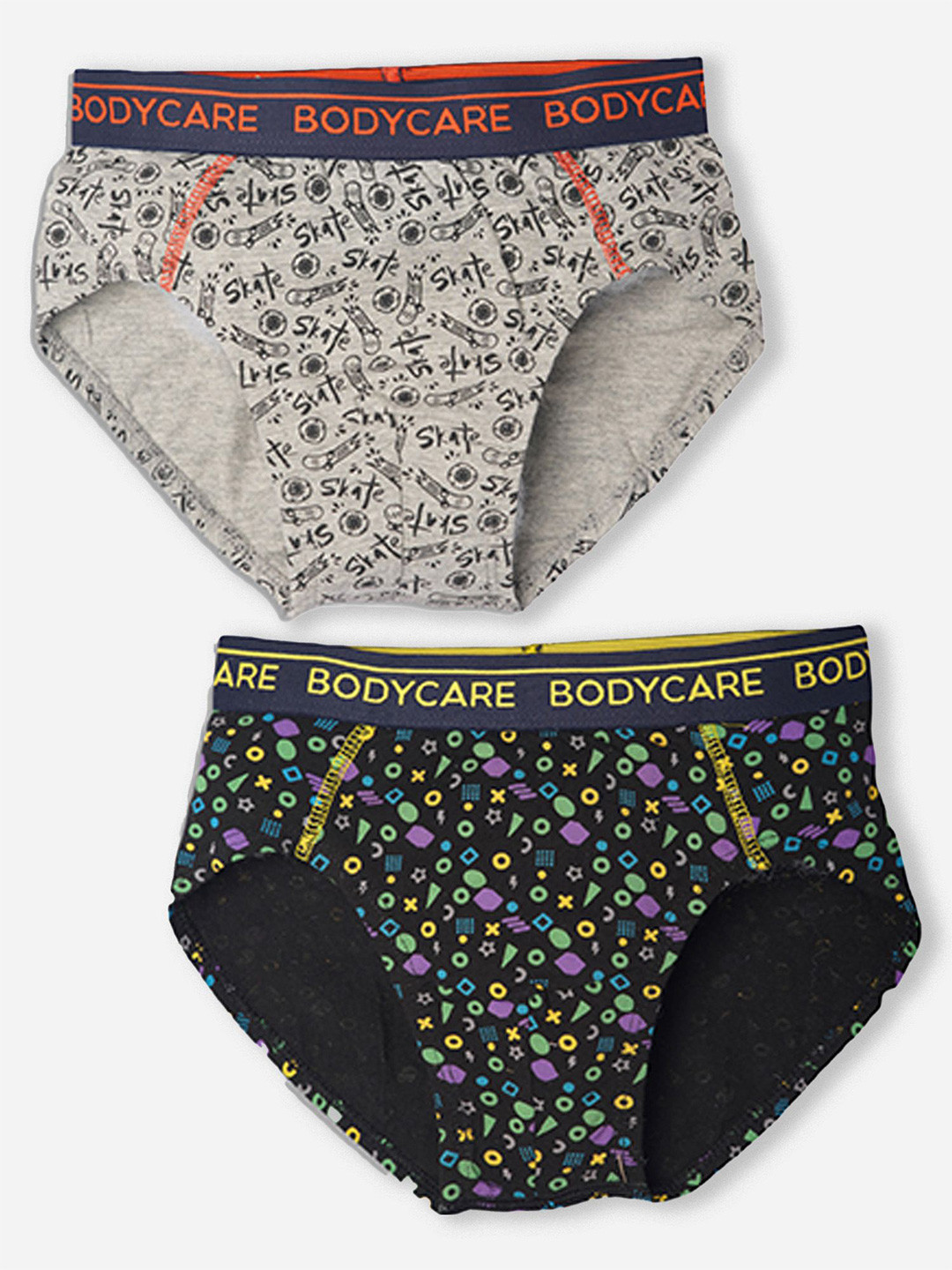 Bodycare Kids Boys Brief Black & Grey Pack Of 2 - KGA2082B-PK001