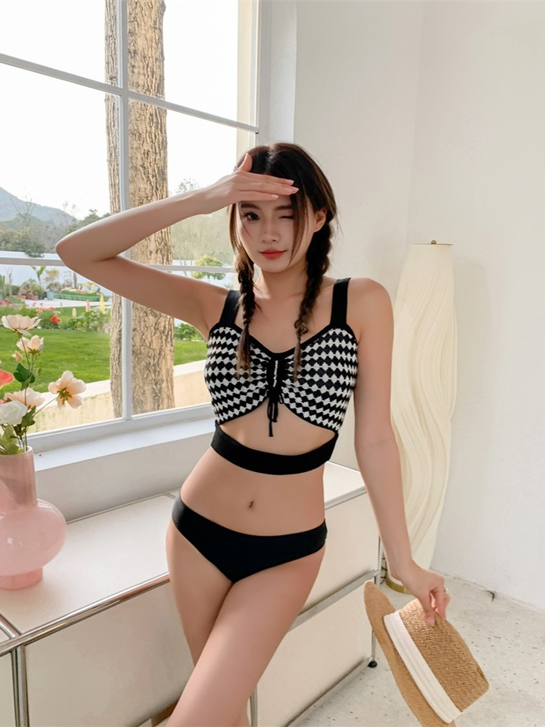 LULU & SKY Printed Bikini Top & Bottoms