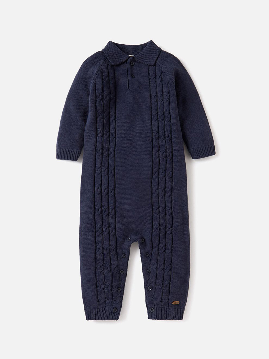 Giggles by Babyshop Boys Self Design Cable Knit Cotton Romper