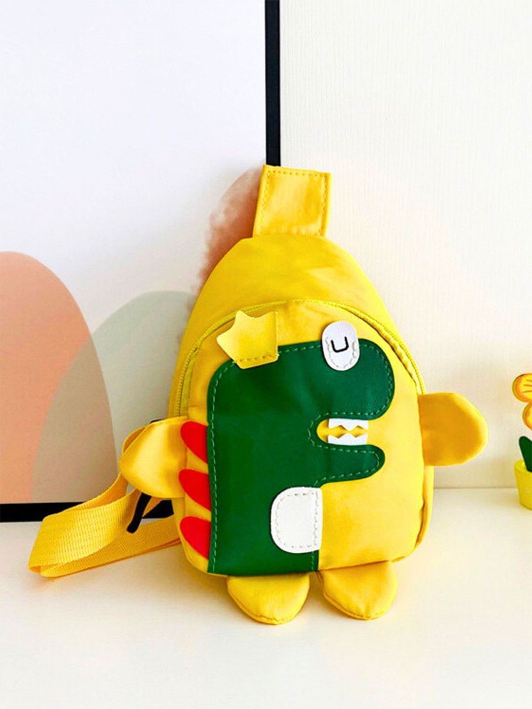 Tinker Squad Unisex Dragon Cross Body Shoulder Side Bag Yellow Travel Backpack