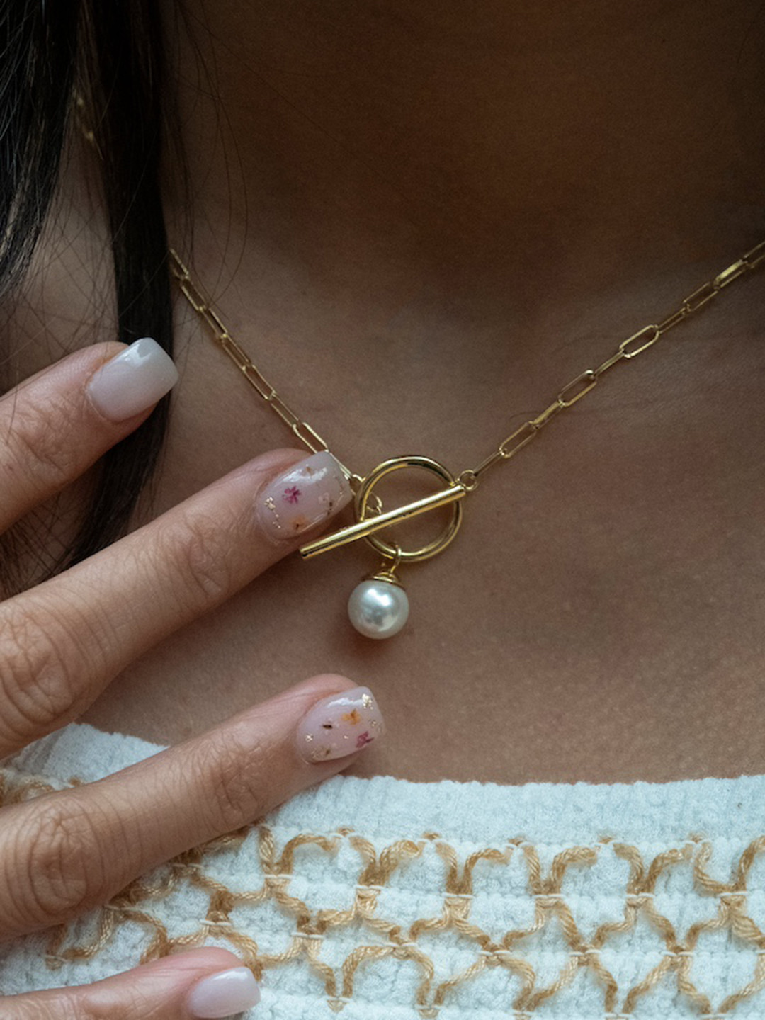 Anushka Jain Jewellery 925 Sterling Silver Gold-Plated Necklace