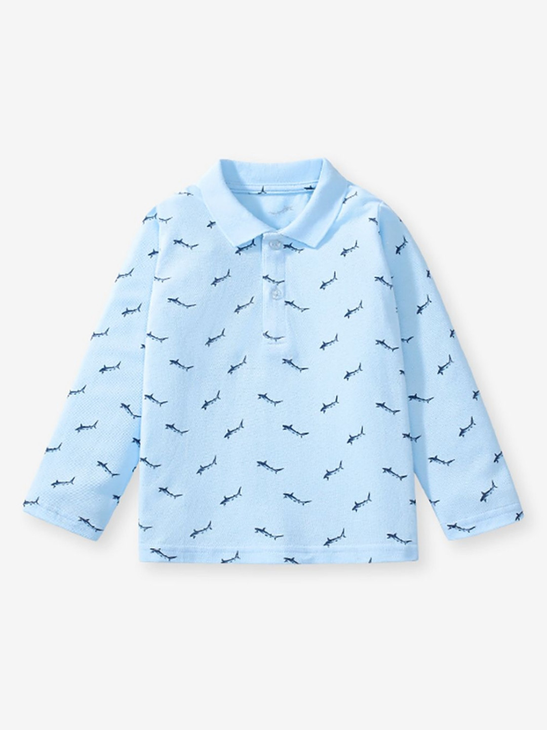 JC SPARKLE Girls Conversational Printed Polo Collar Cotton T-shirt