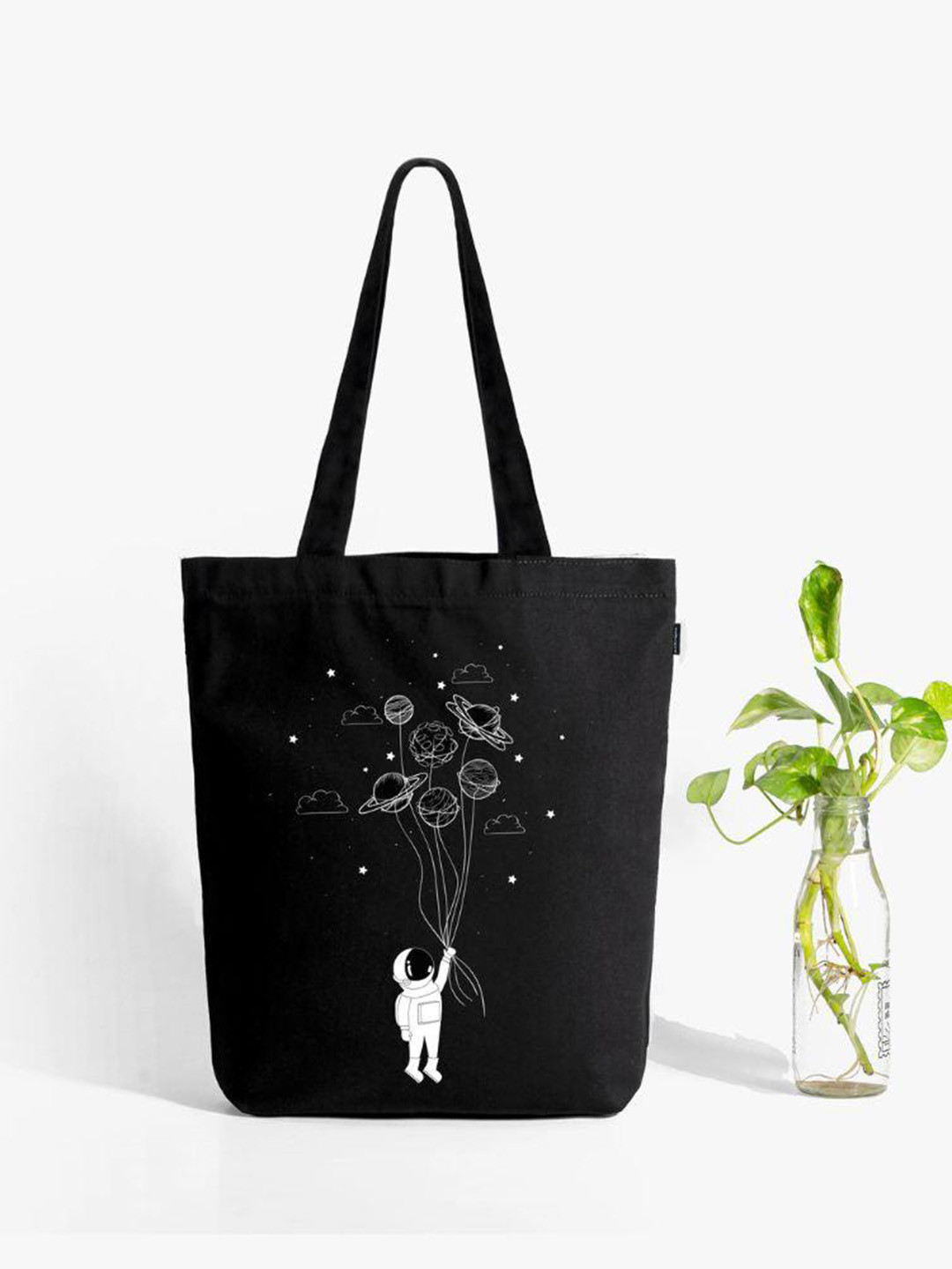 EcoRight Zipper Tote Bag - Fly Me To Space