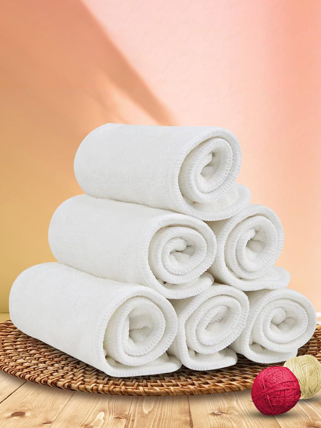 Kritiu Kids Set Of 6 Reusable Skin Friendly & Super Absorbency Diaper Insert Pads