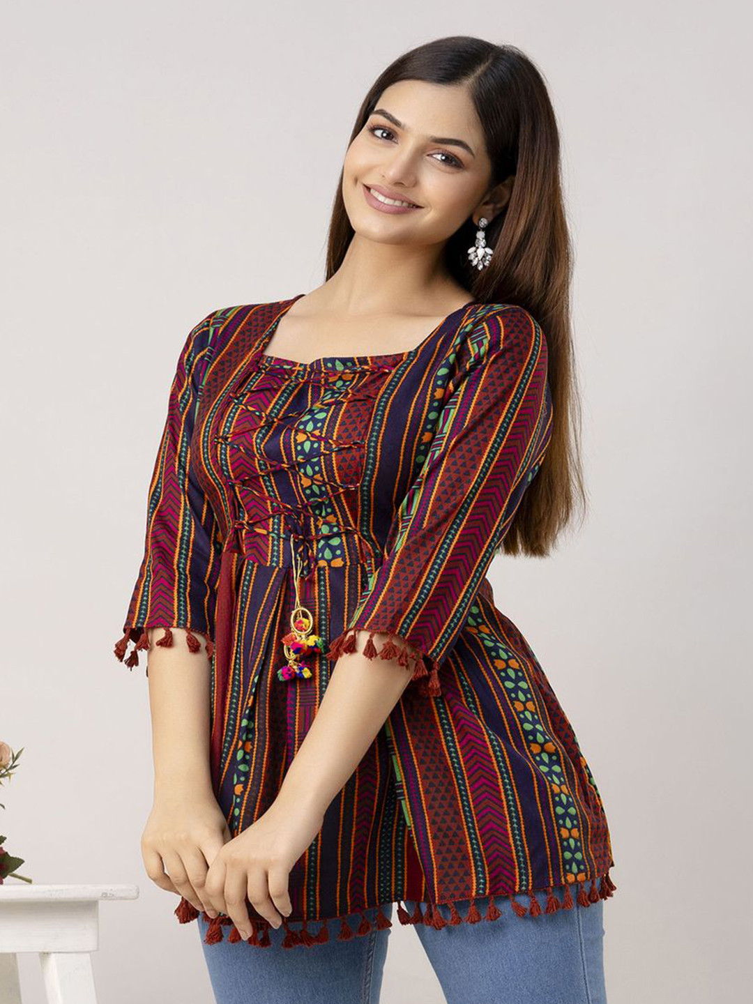 MERAAKI FASHION Women Floral Printed Top