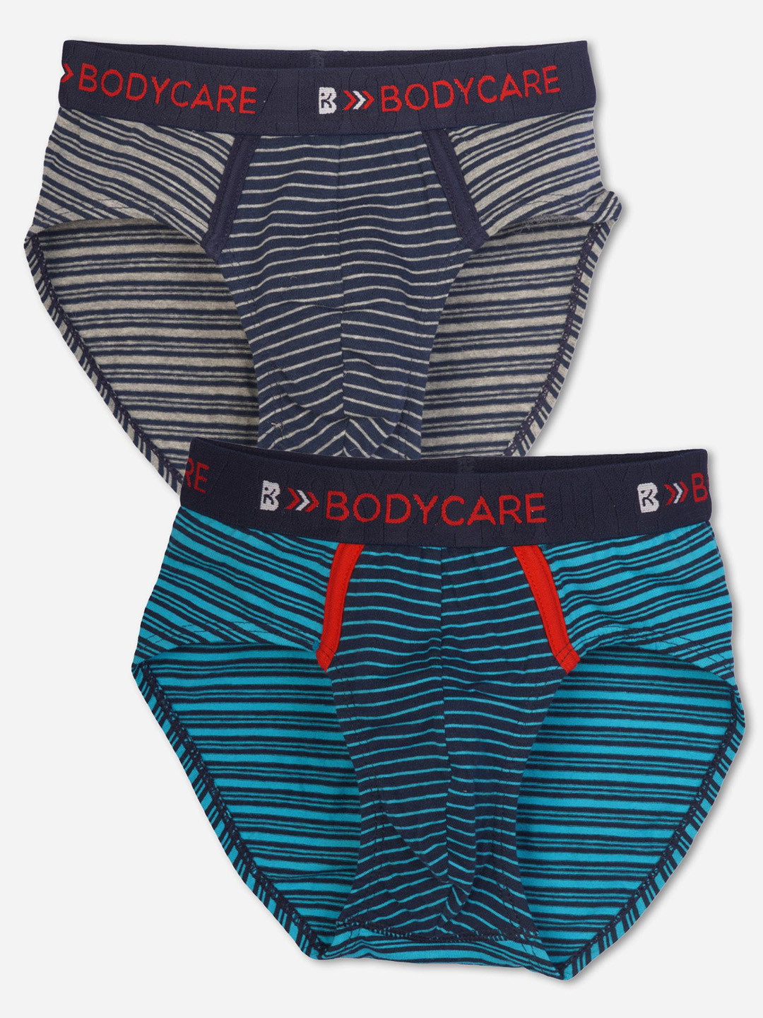 Bodycare Kids Boys Brief Stripe Blue & Navy Pack Of 2