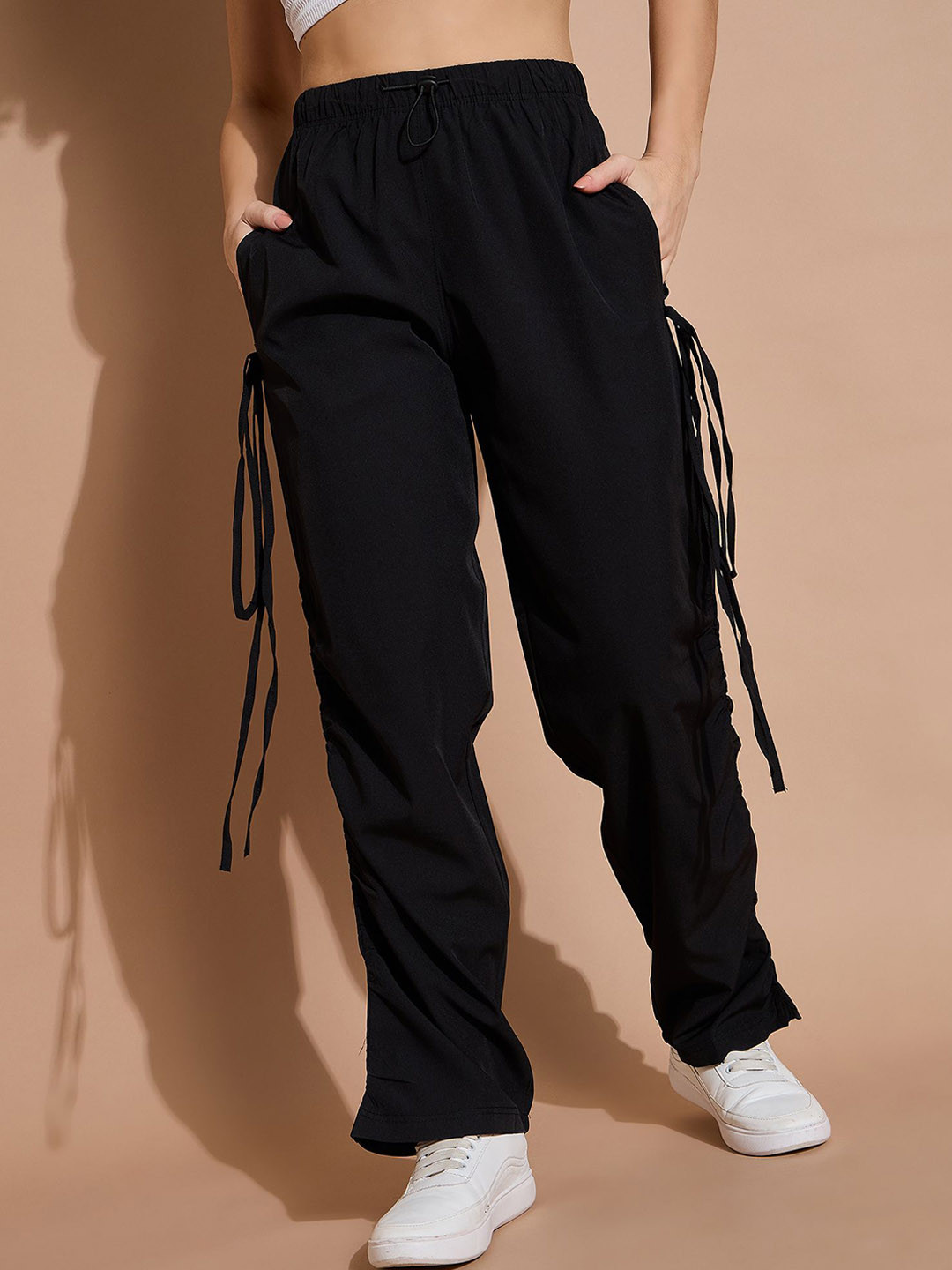The Roadster Lifestyle Co Baggy-Fit Super Light Parachute Pants