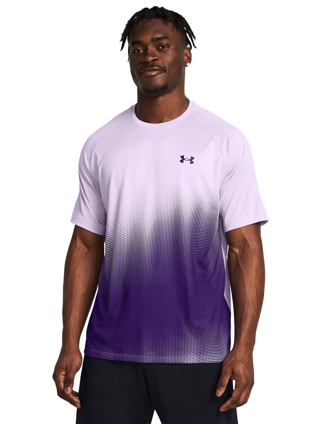 UNDER ARMOUR Men UA Tech Fade Printed Relaxed Fit T-shirt