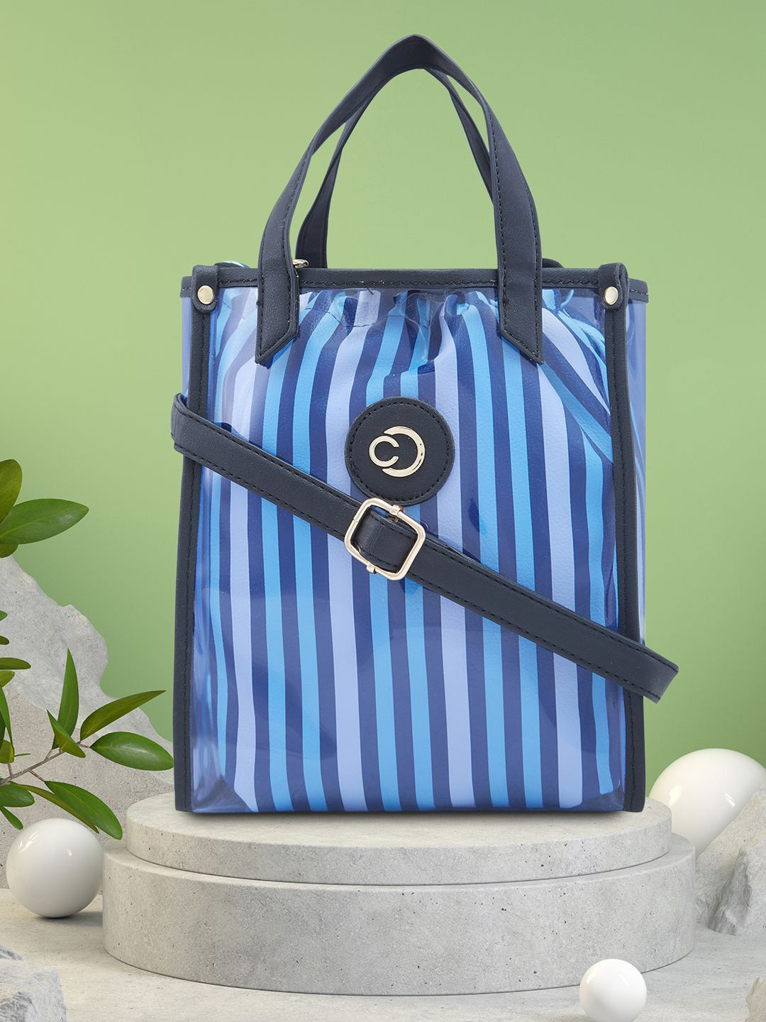 Caprese Josie Women Azure Small Tote Bag