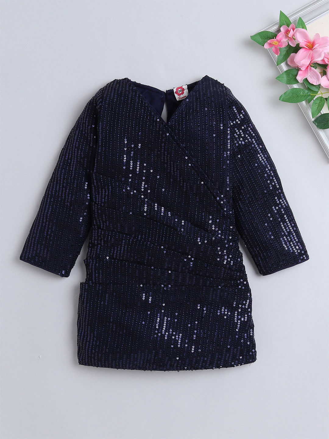 The Magic Wand Girls Sequin Embellished Sheath Dress