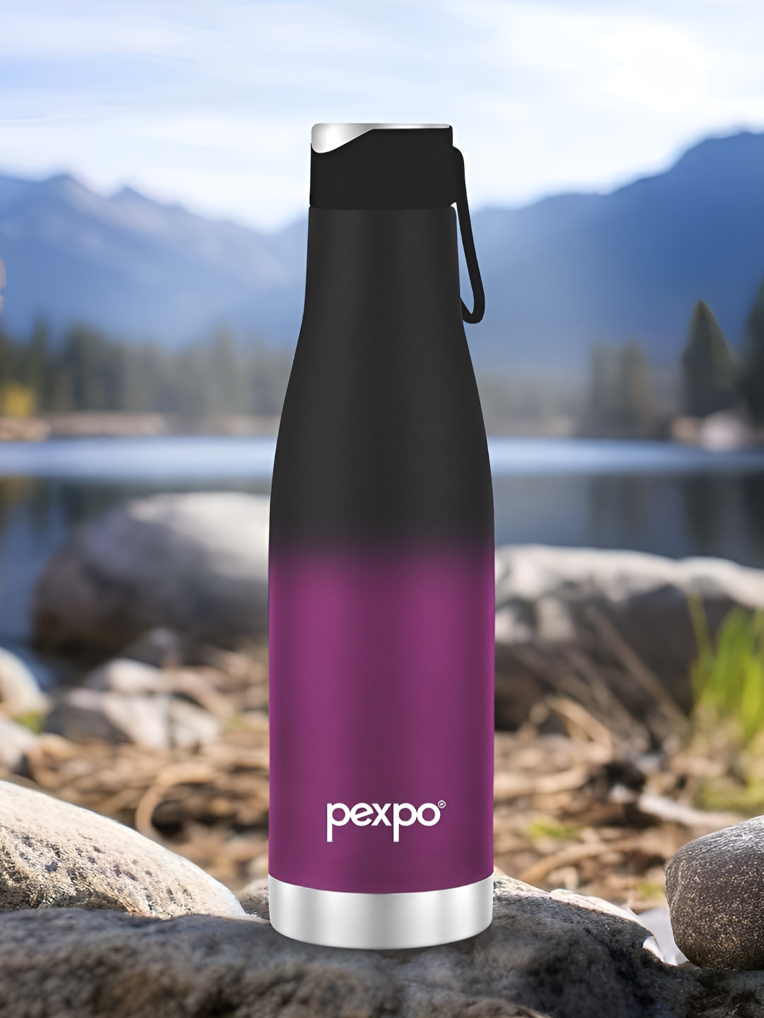 Pexpo Ignite Black Colourblocked ISI Certified Thermosteel Hot Flask Water Bottle 900ml