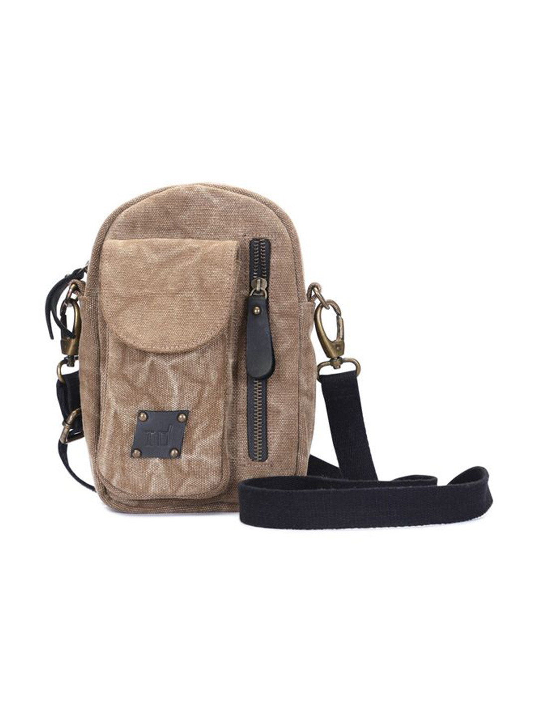 INDIVIDUAL DESIGN Acid Washed Canvas Cotton Blend Crossbody Bag