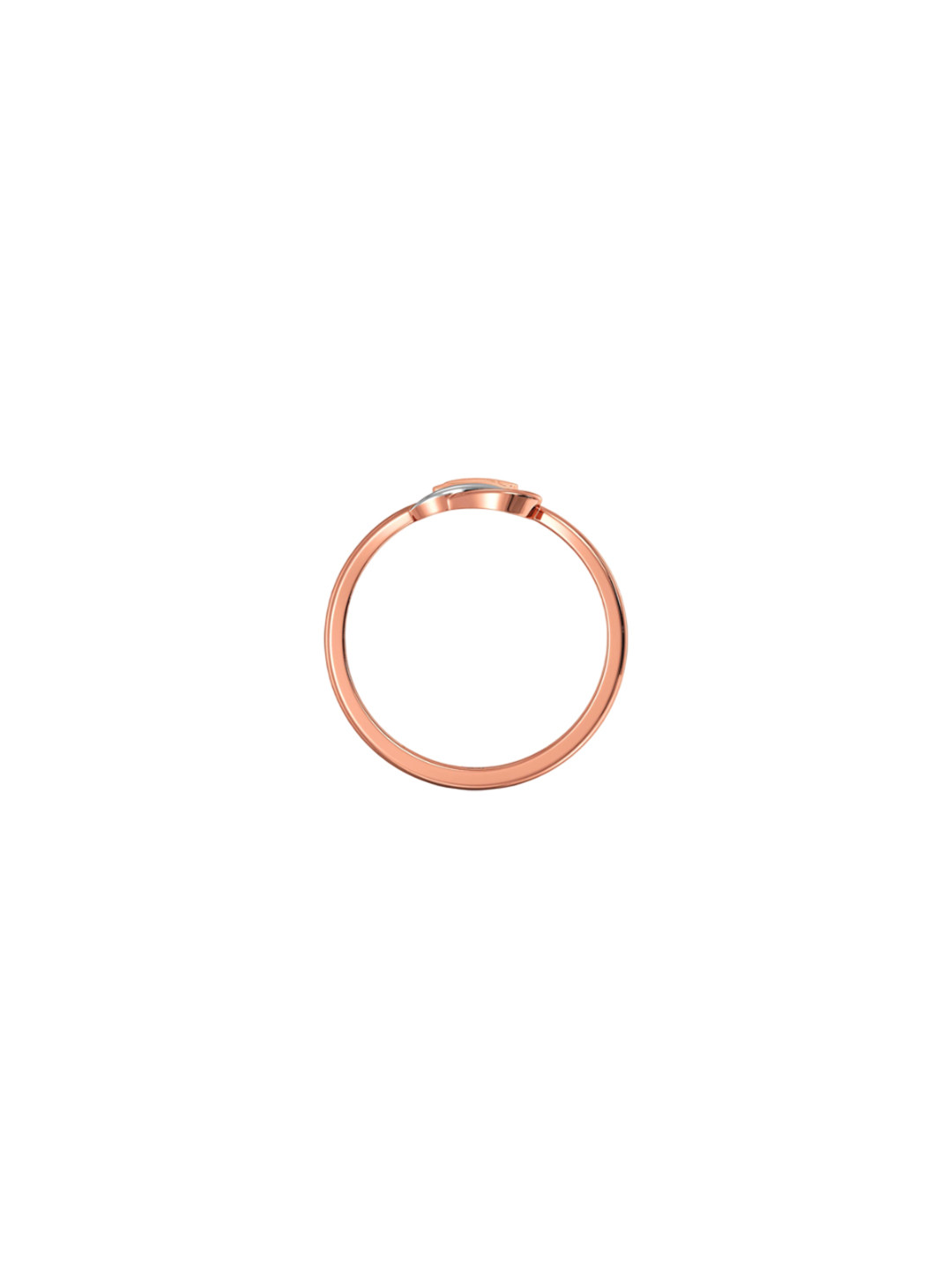 Joyalukkas Women 18 KT Rose Gold Plated Gold Ring