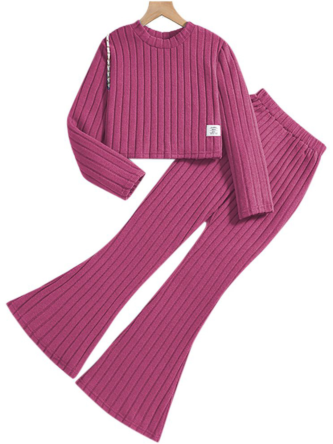 StyleCast x Revolte Girls Purple Top with Palazzos