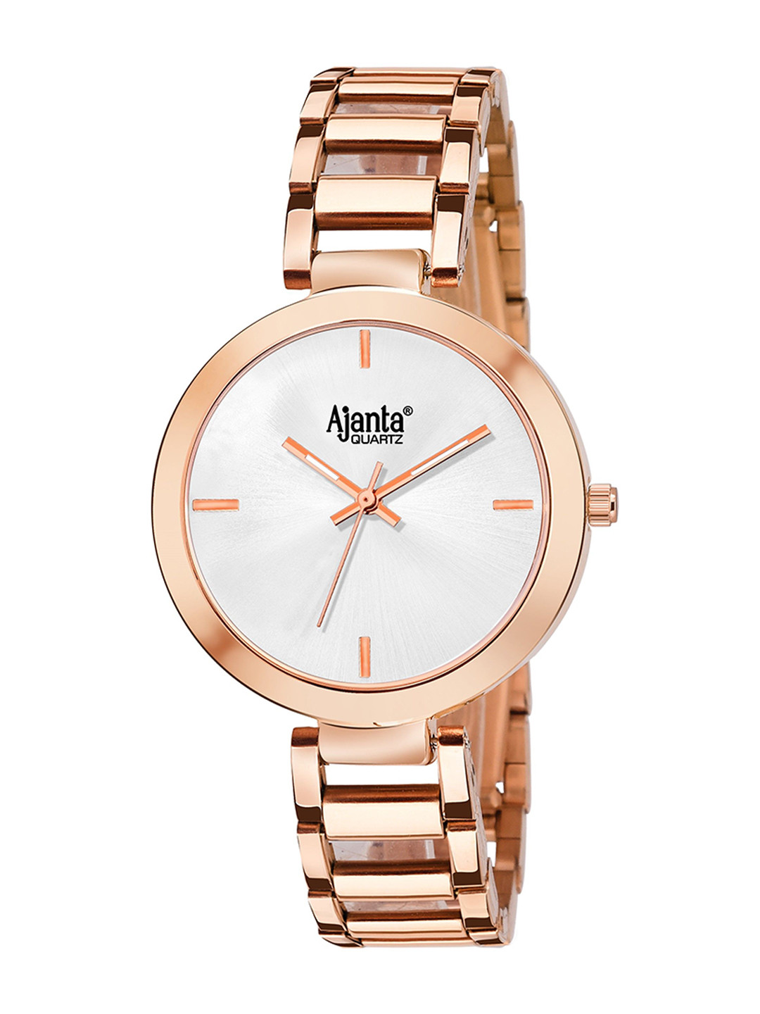 Ajanta Quartz Women Patterned Dial Reset Time Analogue Watch AWC043MSL SR R