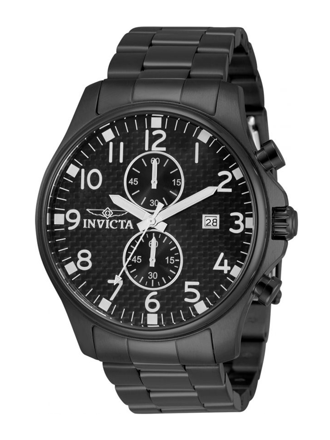 Invicta Men Dial & Stainless Steel Bracelet Style Straps Analogue Watch 00383