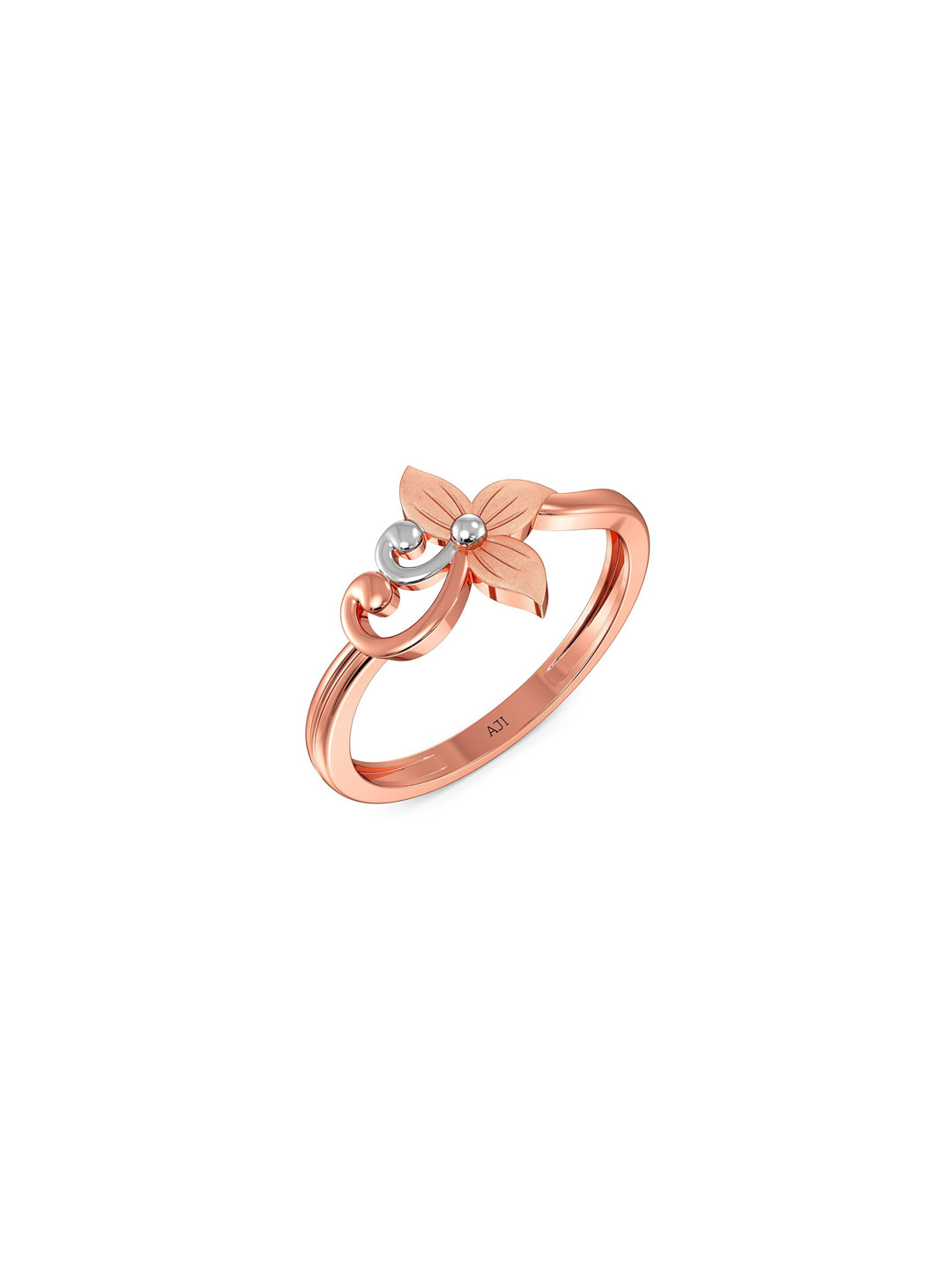 Joyalukkas Women 18 KT Rose Gold Plated Gold Ring