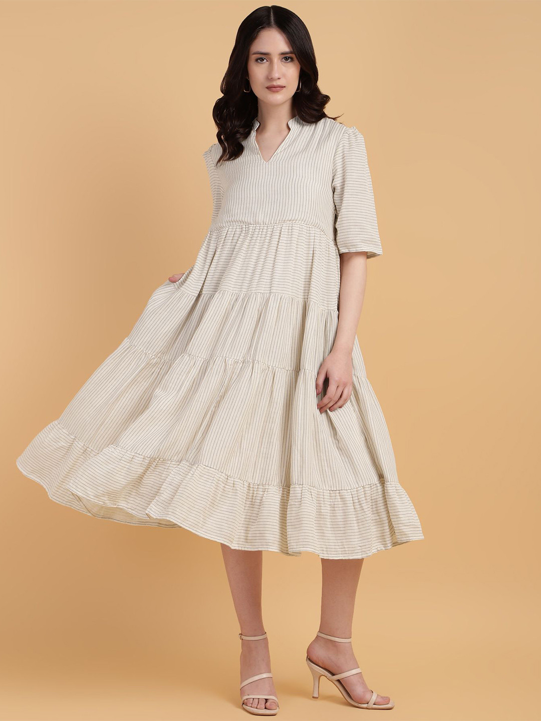Sands of India Empire Midi Dress