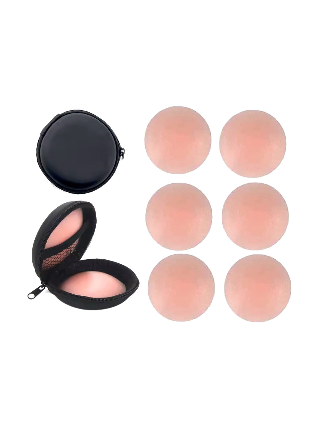 PLUMBURY Women Set Of 3 Reusable Stick On Silicon Nipple Cover Pasties