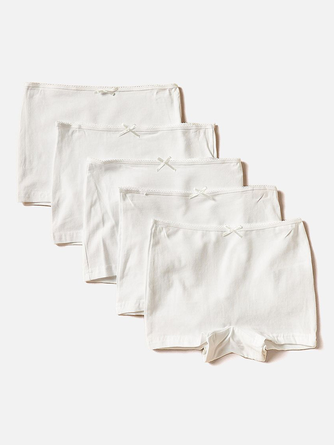 Juniors by Babyshop Girls Pack Of 5 Cotton Boy Shorts S55-A6-24-007Multicolour