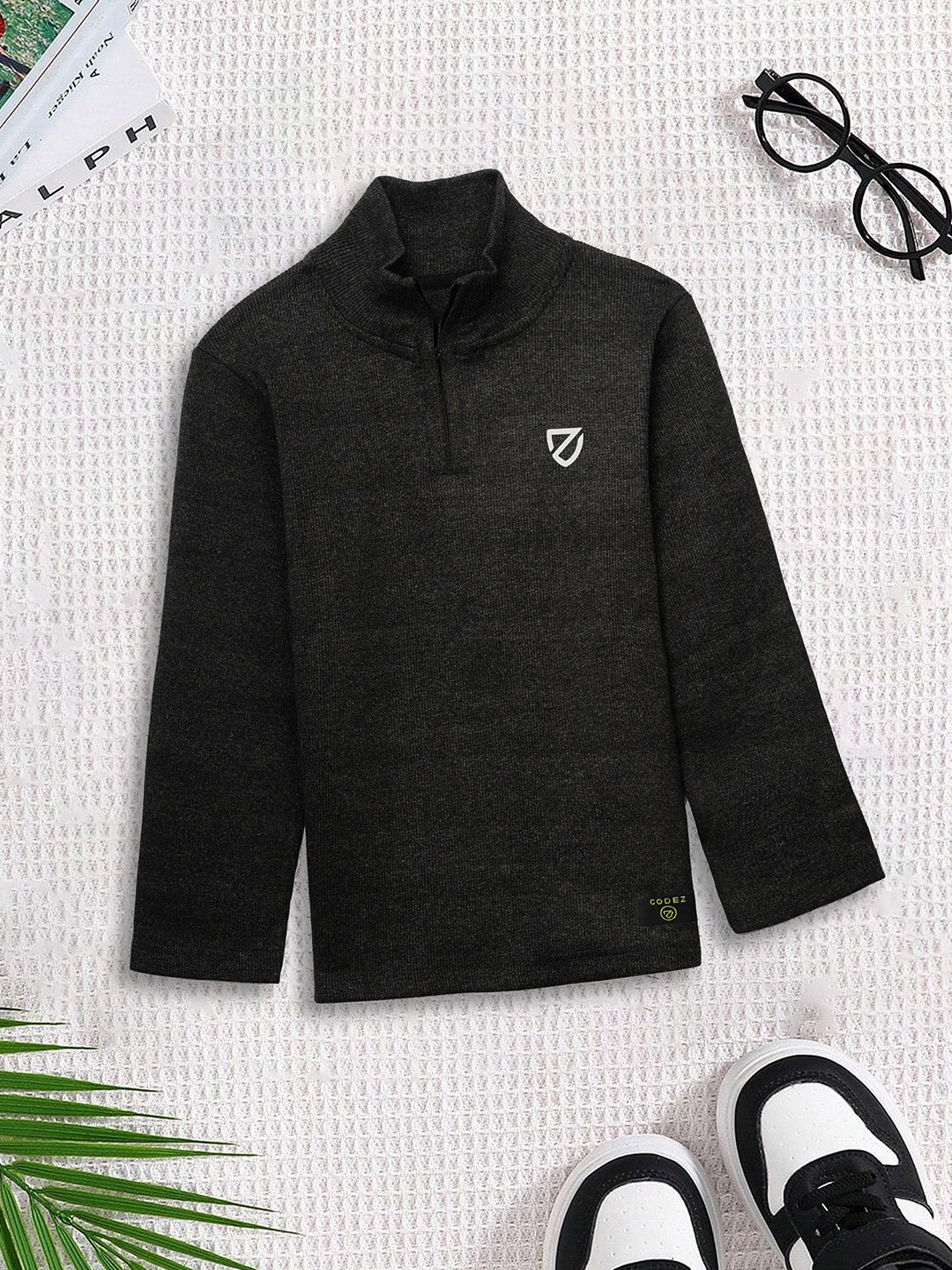 CODEZ Boys High Neck Sweatshirt