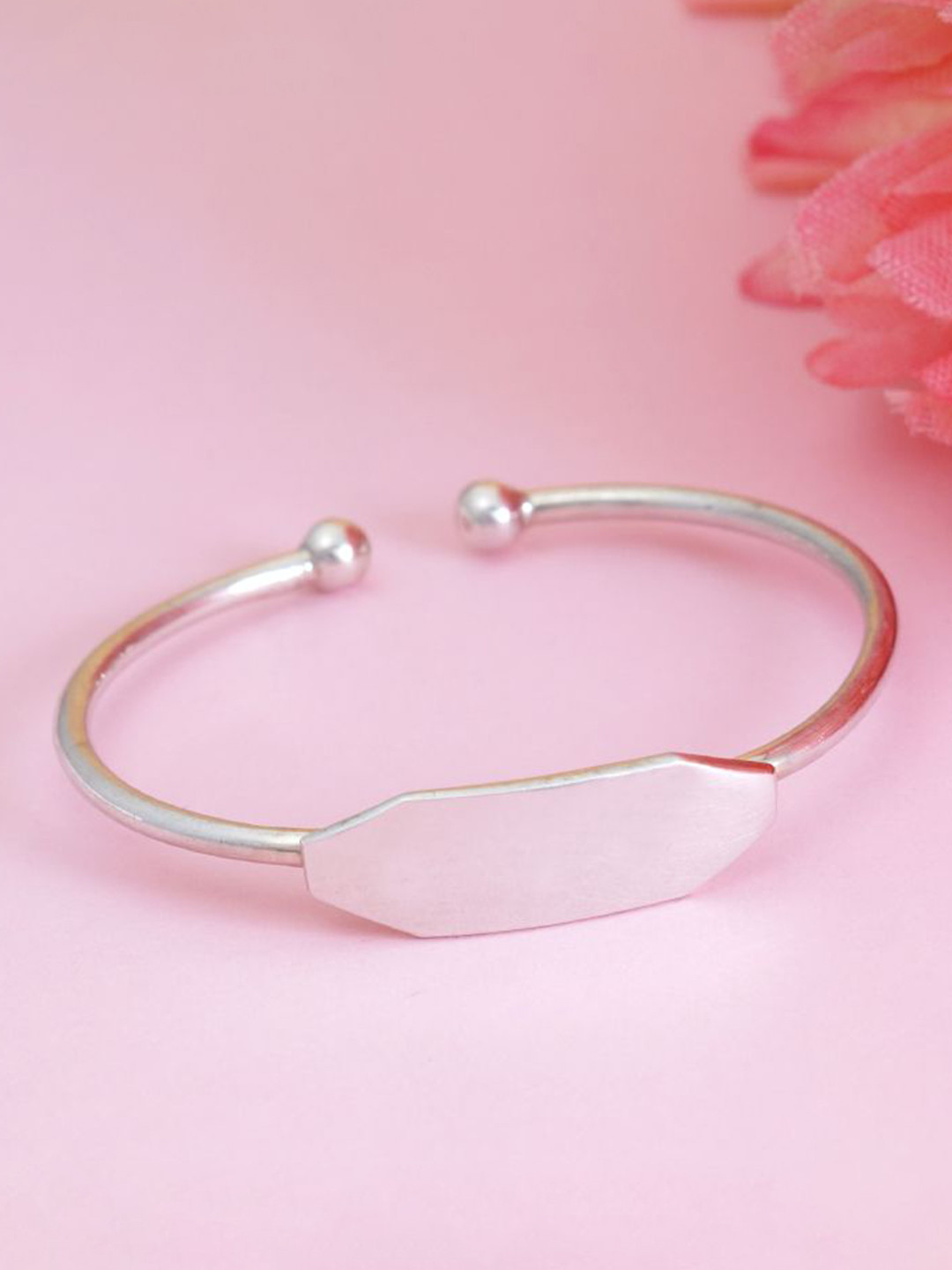 Tuanz Silver Jewelry Kids Set Of 2 Rhodium-Plated 925 Silver Bangle-Style Bracelets