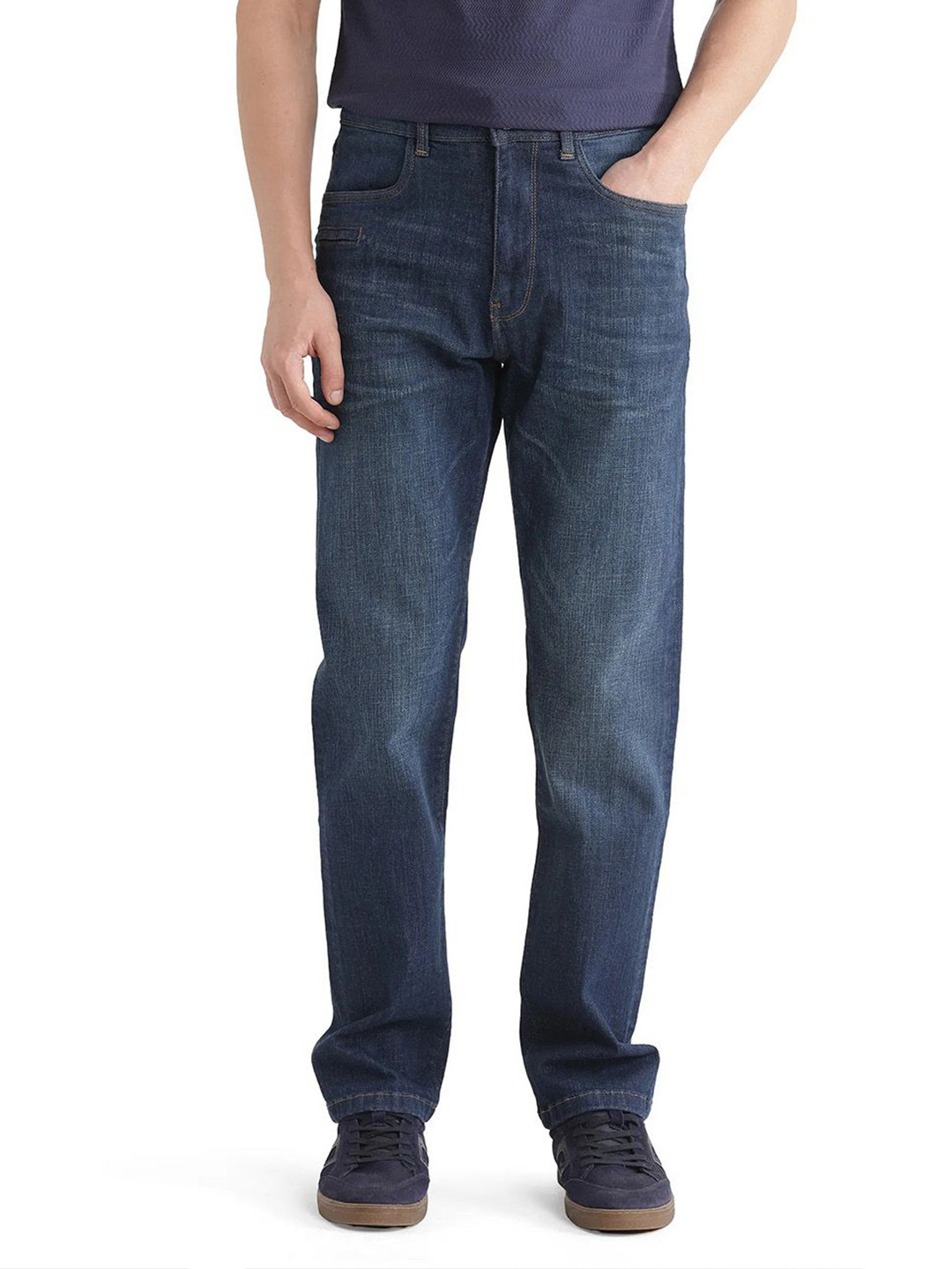 RARE RABBIT Men Comfort Light Fade Stretchable Jeans