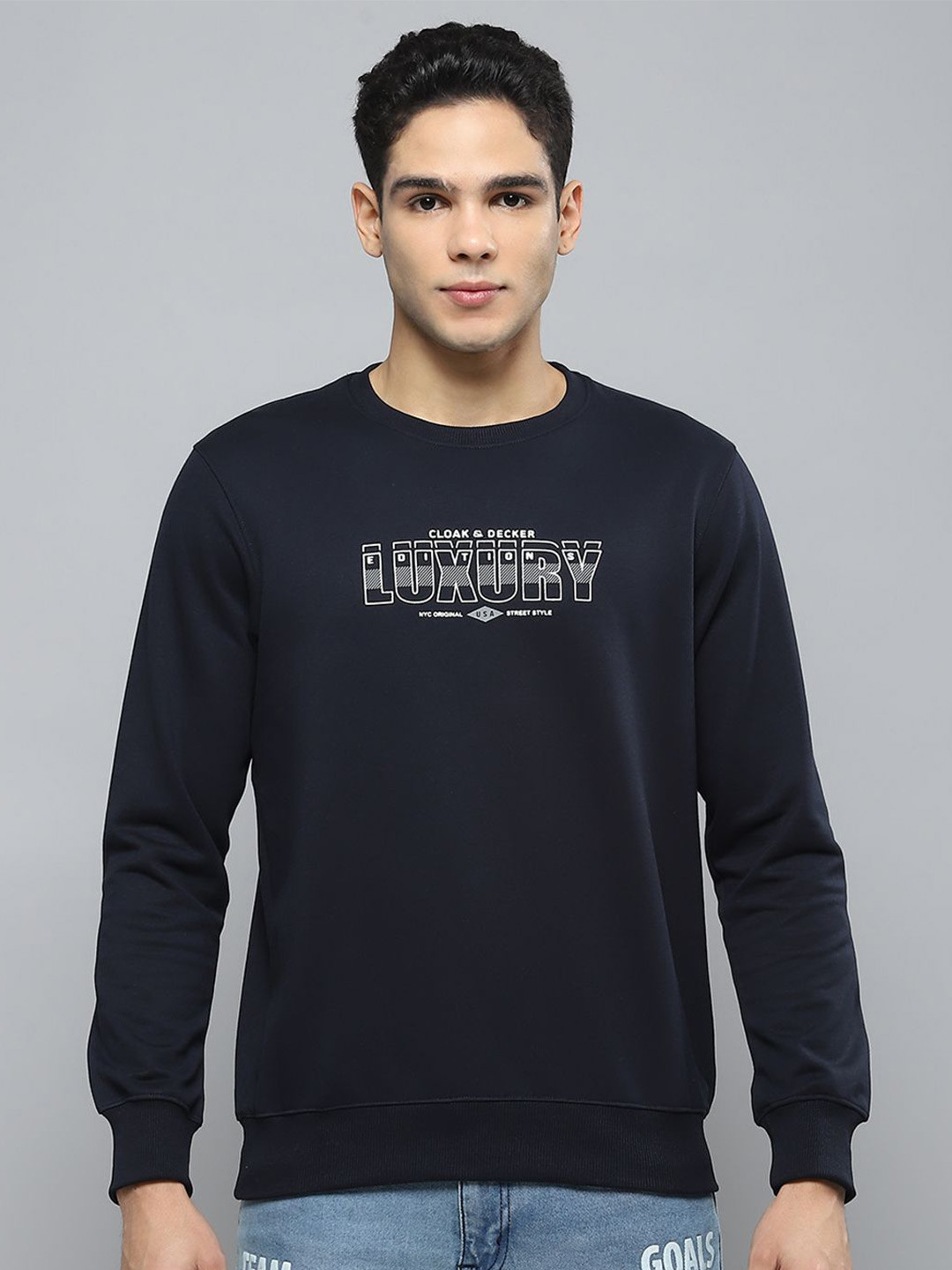 Cloak & Decker Men Printed Sweatshirt