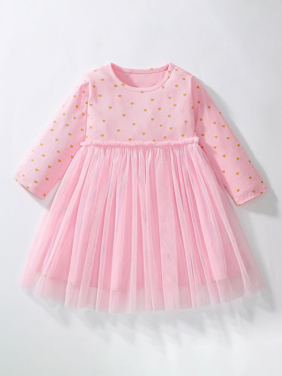 JC SPARKLE Girls Conversational Printed Fit and Flare Dress