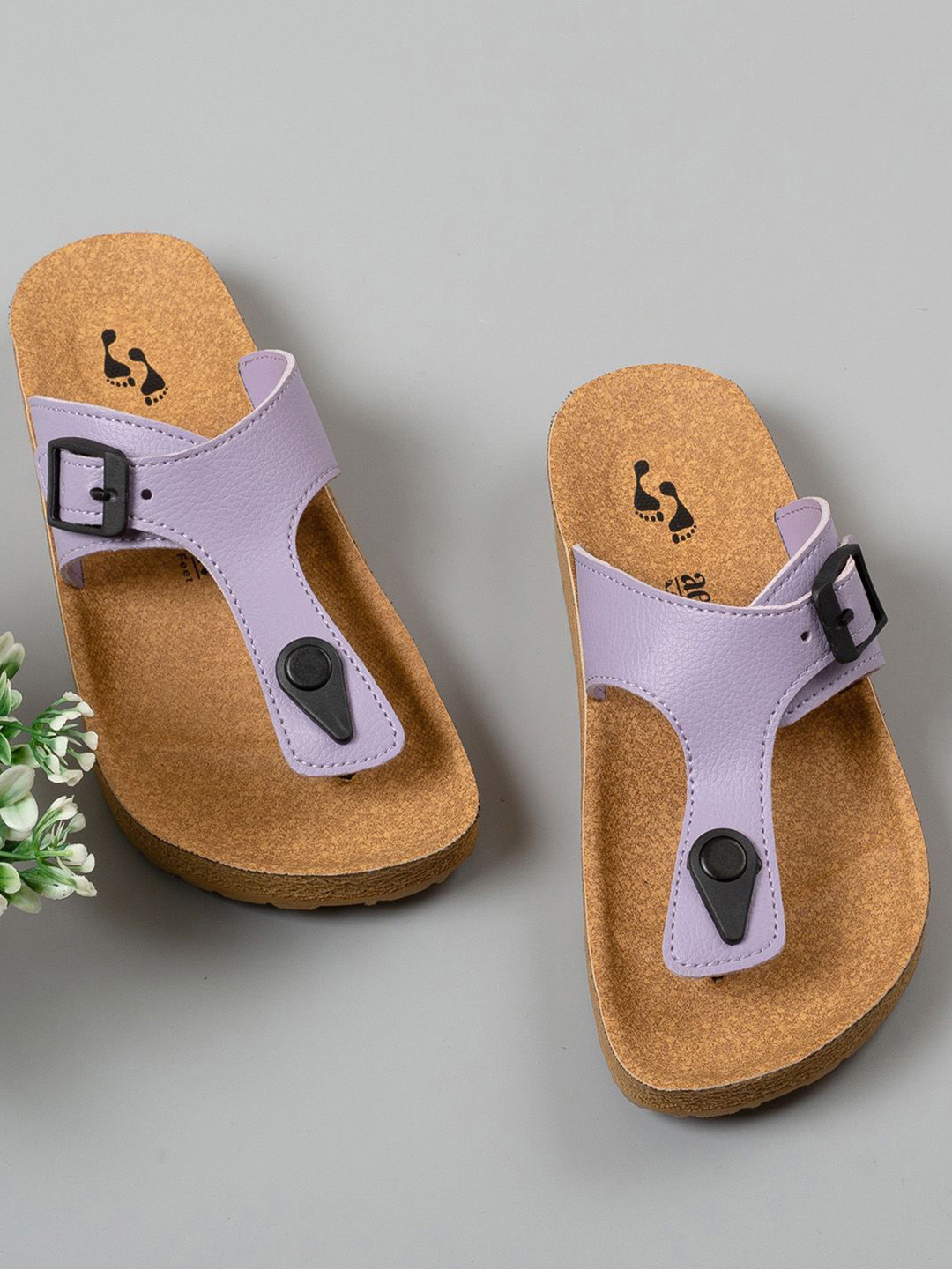 Aerowalk Women Open Toe T-Strap Flats