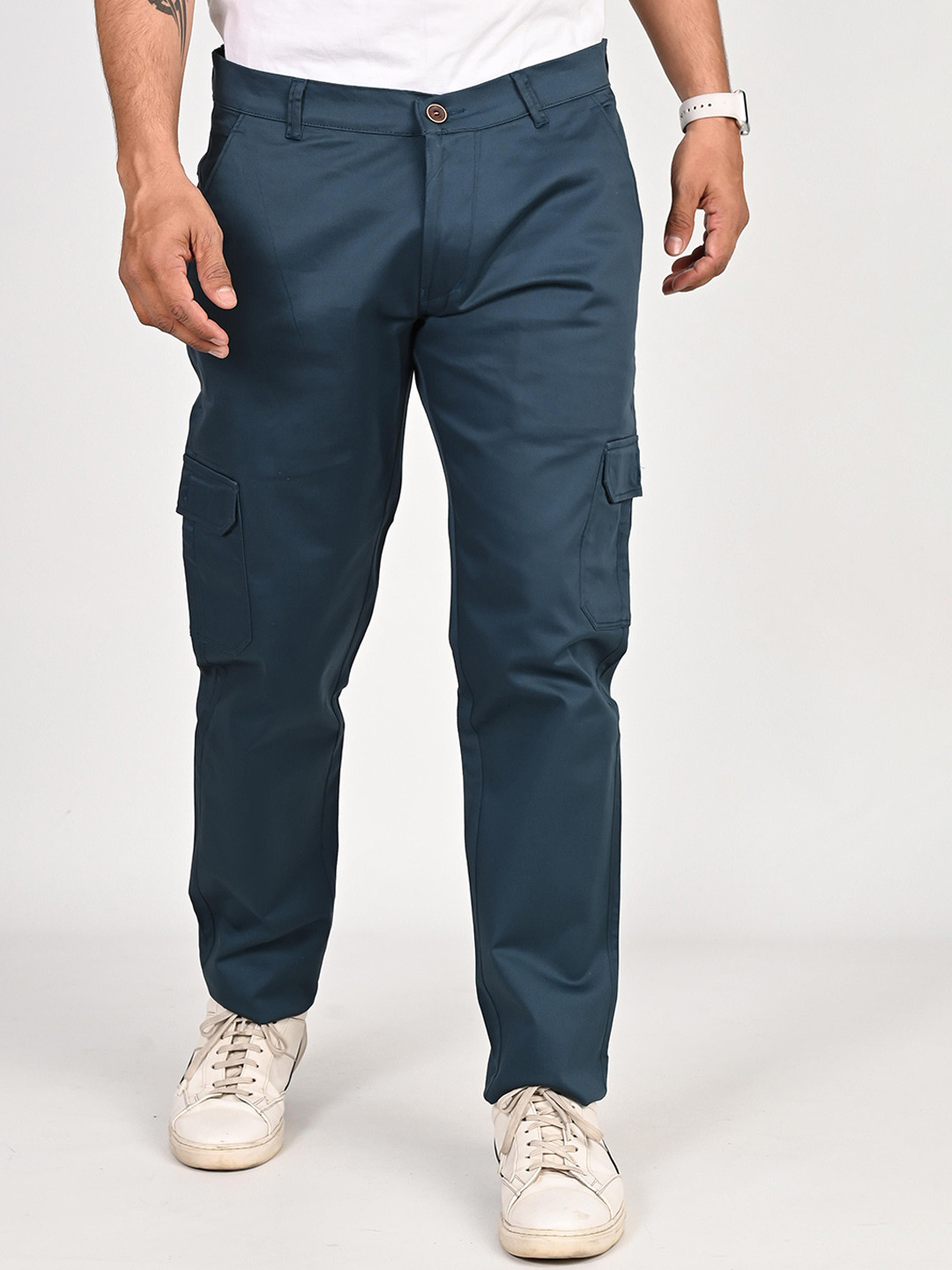 Tanip Men Cotton Easy Wash Trousers