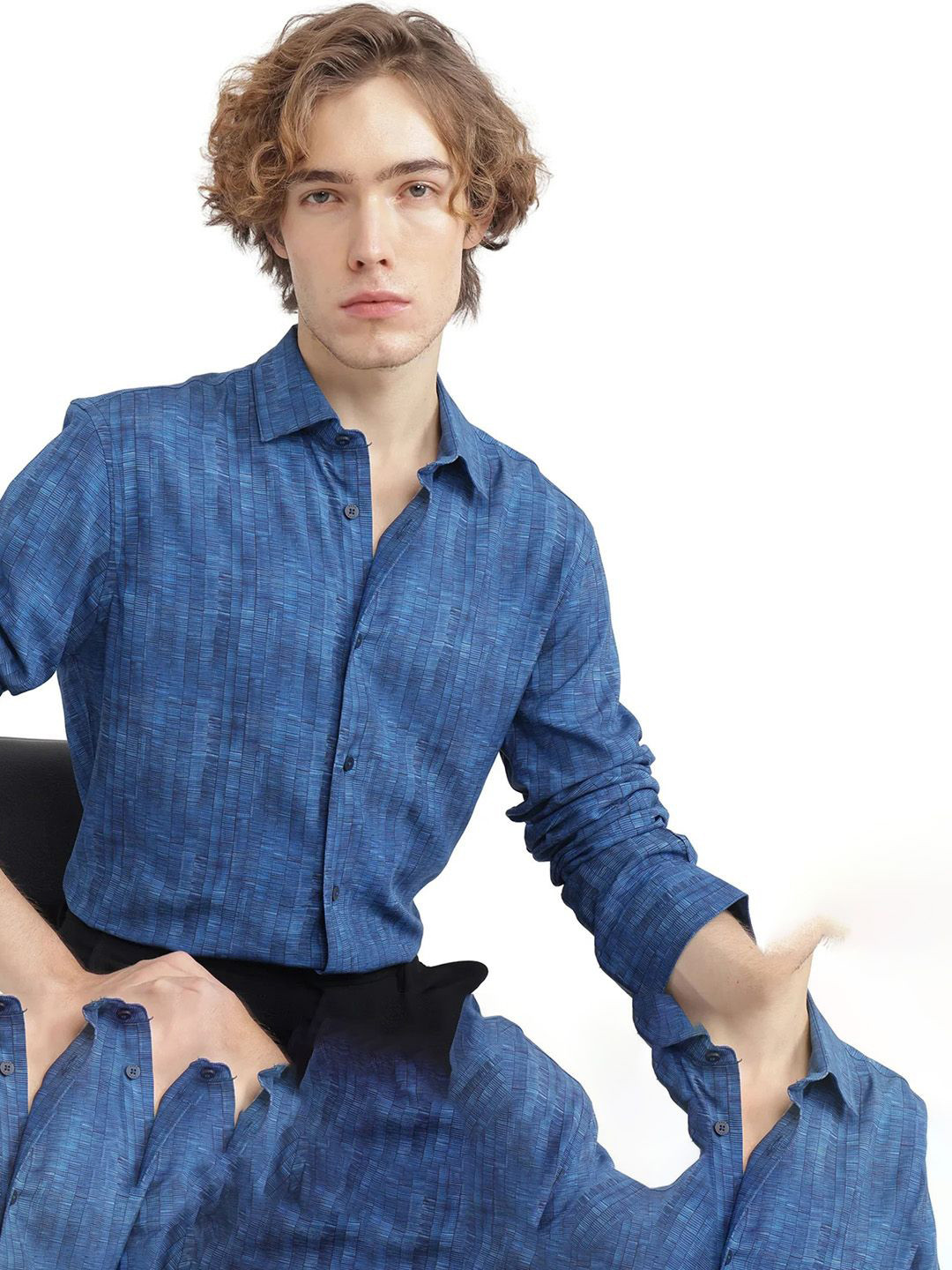 RARE RABBIT Men Abstract Printed Casual Regular Fit Shirt