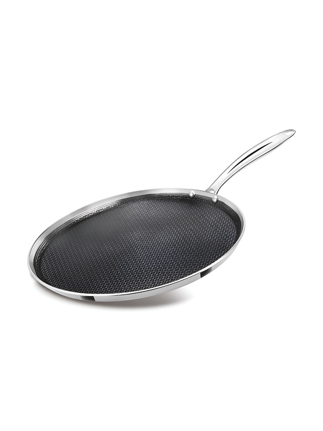 Milton Pro Cook Triply Hexa Tech Induction Stainless Steel Tawa 30 cm Honeycomb Nonstick