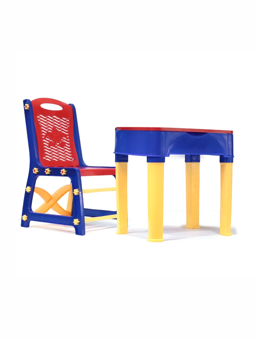Aditi Toys Blue & Red Study Table & Chair