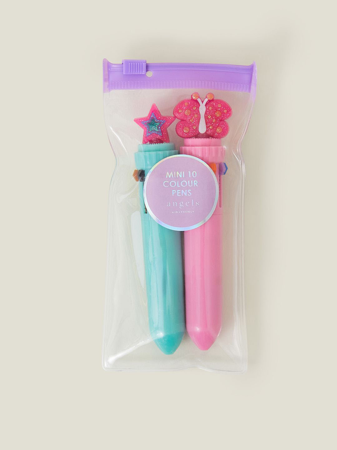 Accessorize Pink & Green 2 Pieces 10 Colors Pen