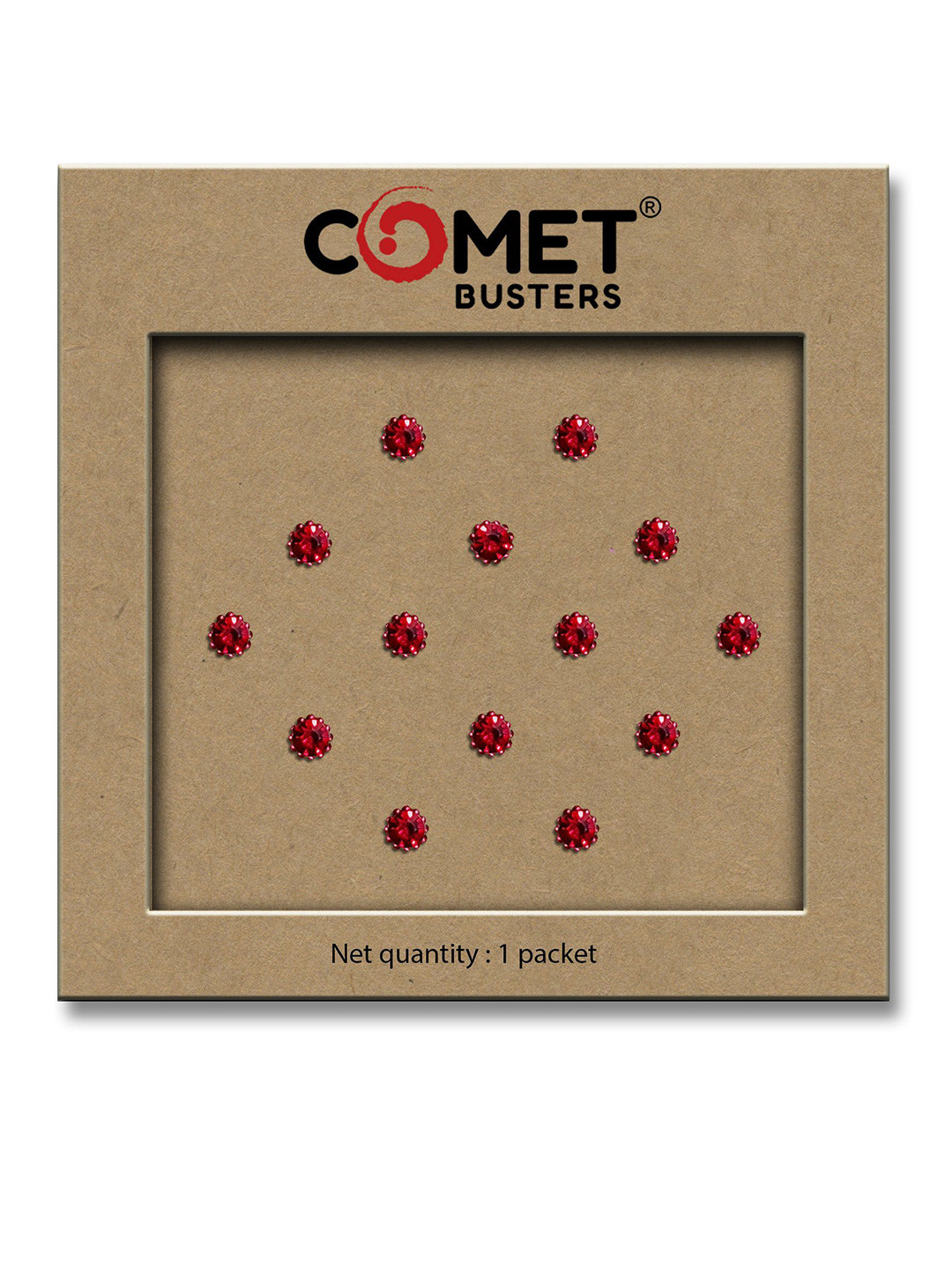 Comet Busters Beautiful Traditional Circular Bindi - Maroon