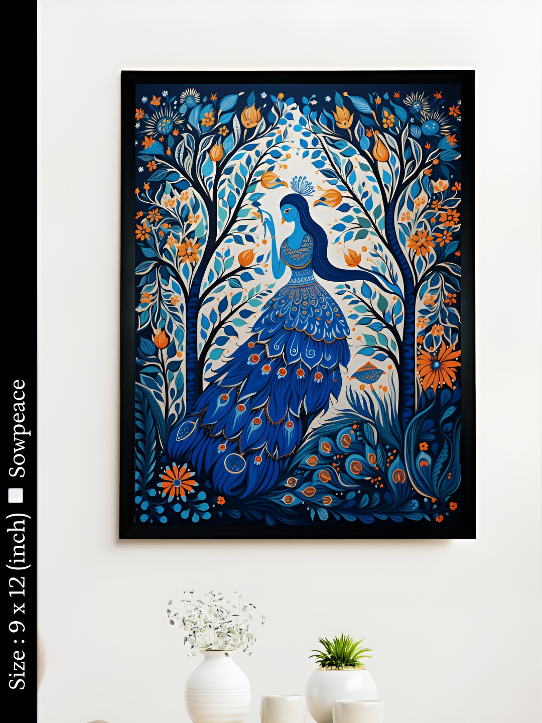 SOWPEACE Womcock Tree Canvas Wall Rectangle Photographs Wall Art - 9 x 12In