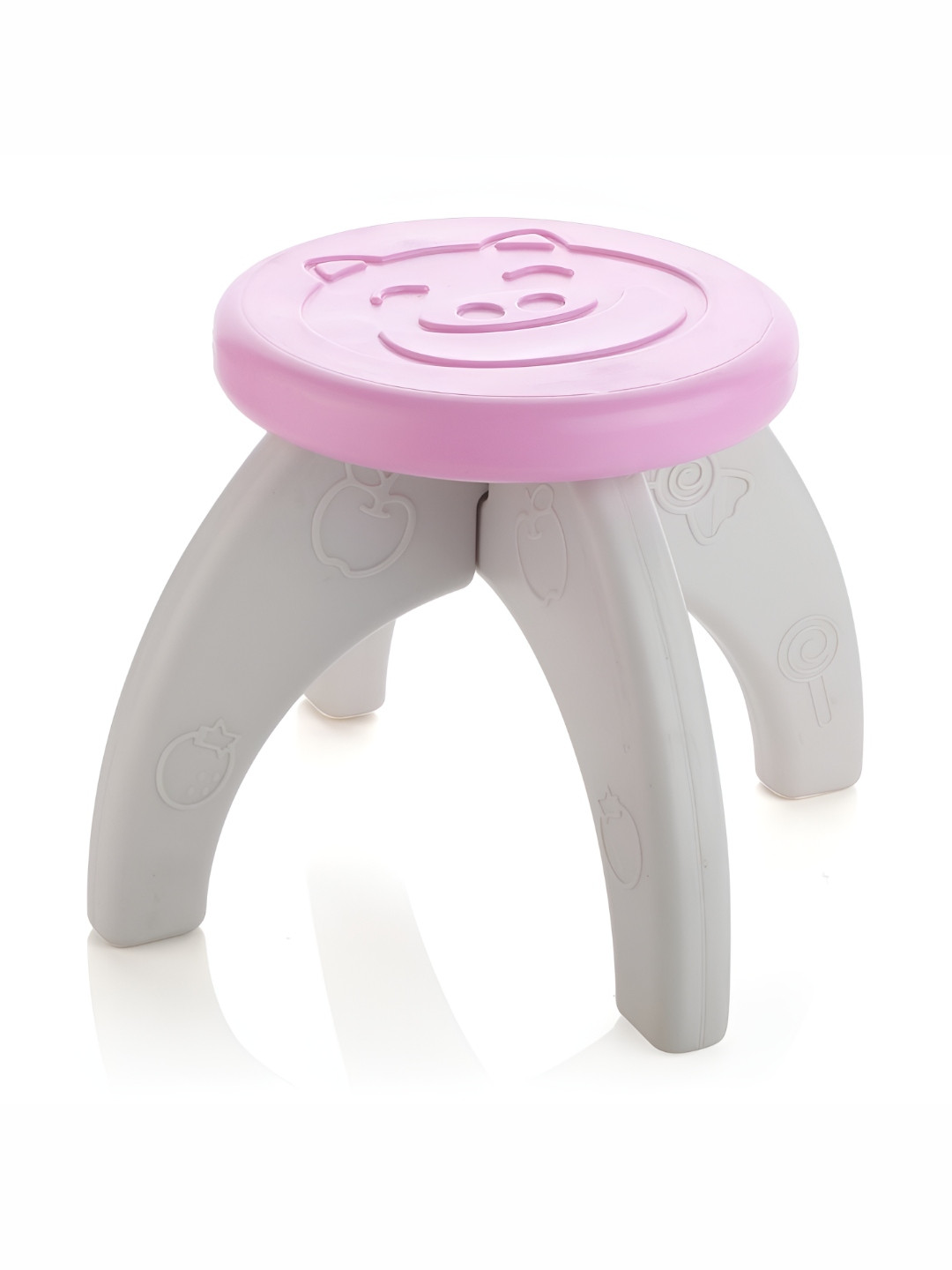 Aditi Toys Kids Pink & White Baby Chair & Step Stool