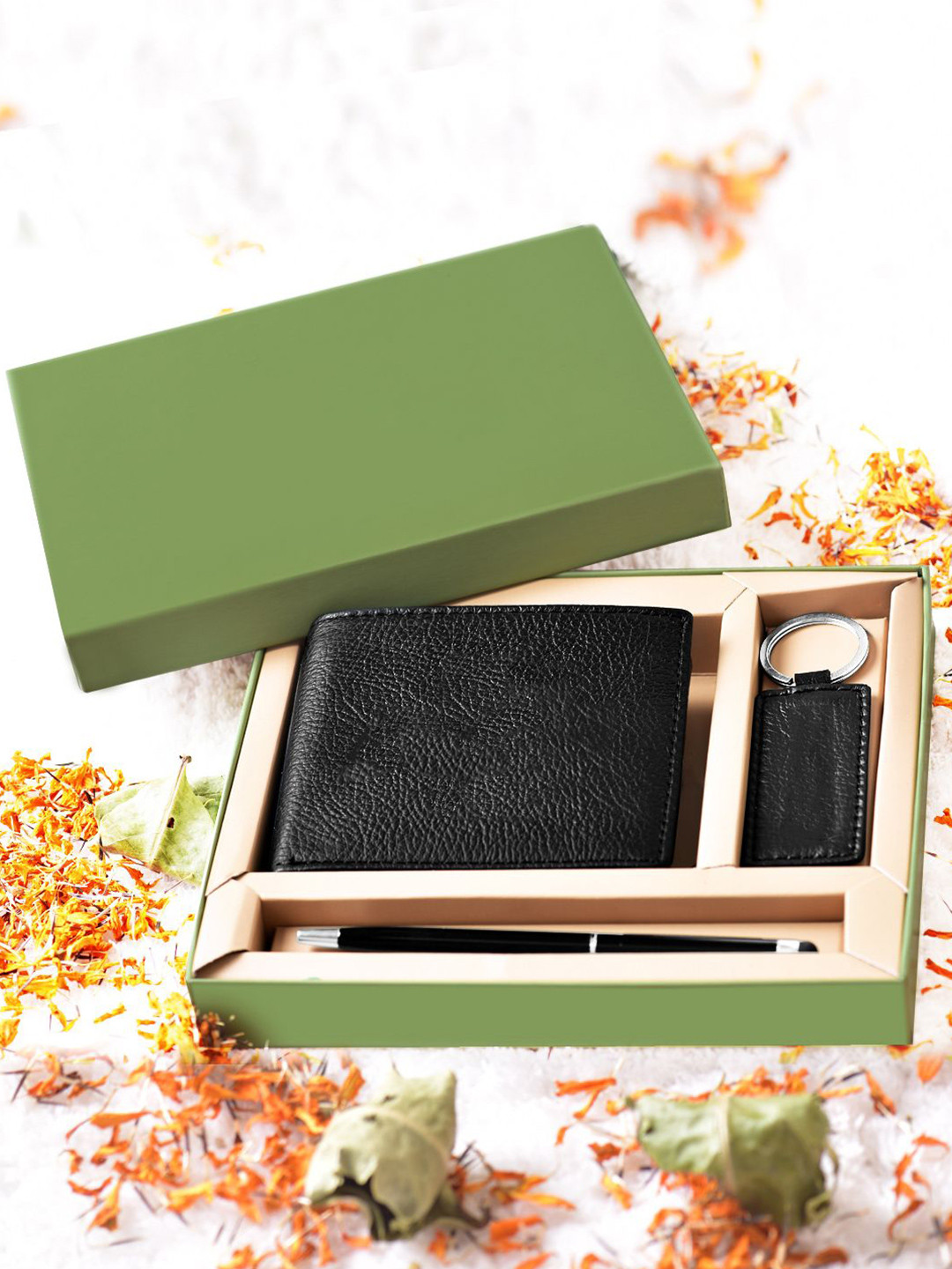 Mast & Harbour Men Accessory Gift Set of Wallet, Pen & Key Chain