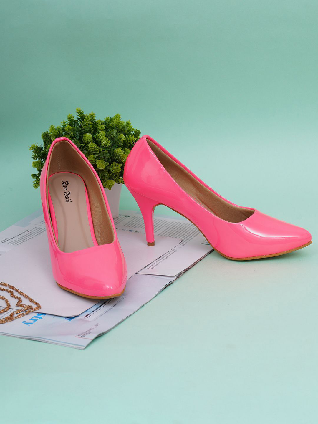 Retro Walk Women Pointed Toe Kitten Heel Pumps