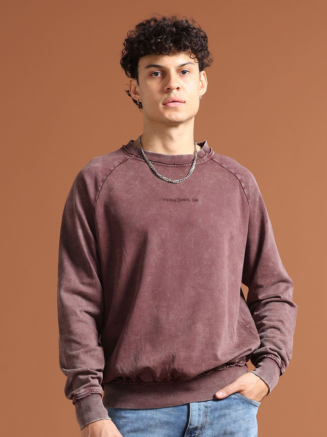 VUDU Men Cotton Long Sleeves Sweatshirt