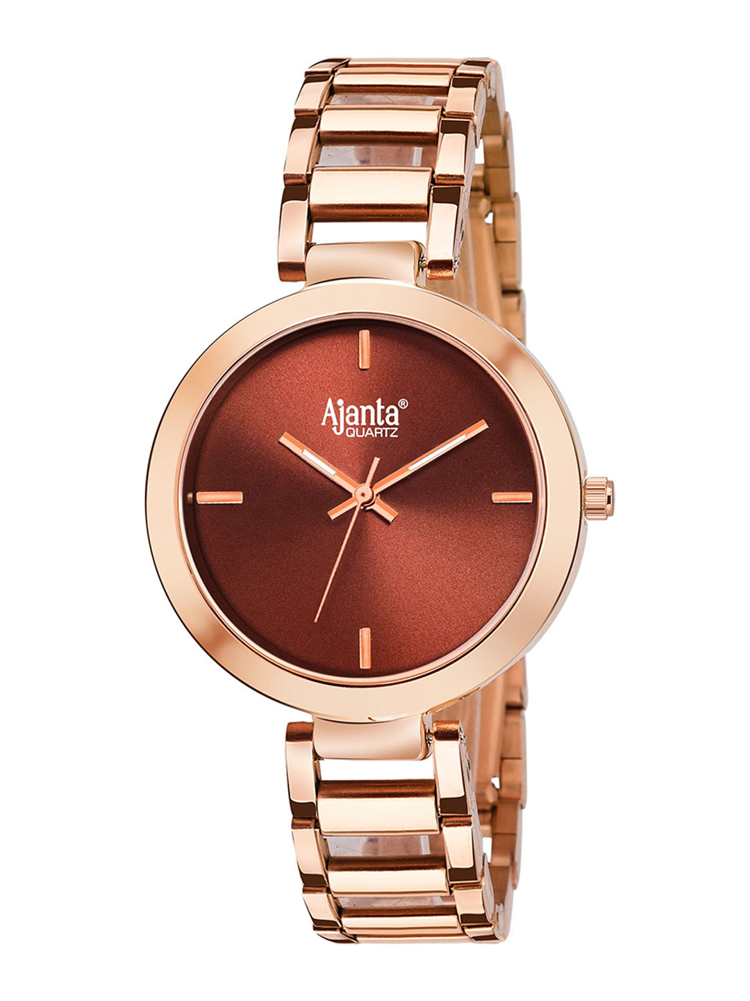 Ajanta Quartz Women Stainless Steel Analogue Watch AWC043MSL BRR R