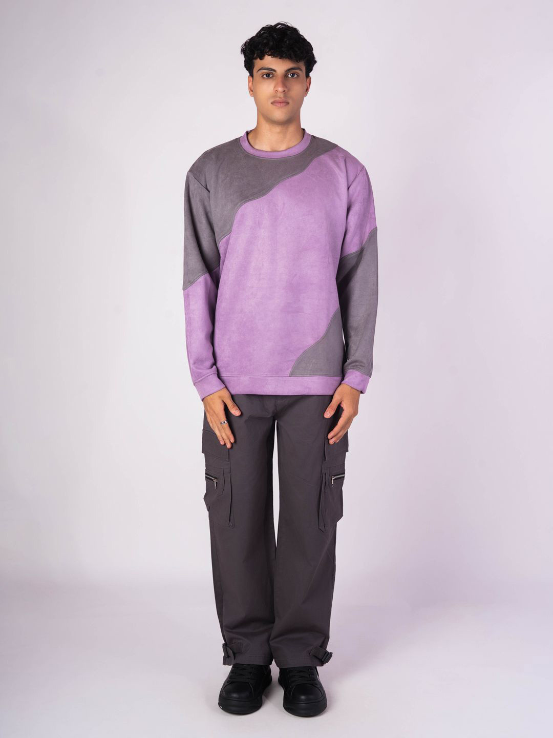 HOP HEAD Wavy Suede Sweatshirt